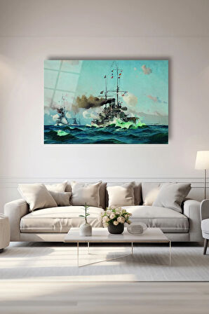 Dekoratif Duvar Tablosu Temperli Cam Tablo 72 x 46 cm