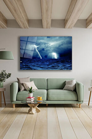 Dekoratif Duvar Tablosu Temperli Cam Tablo 72 x 46 cm