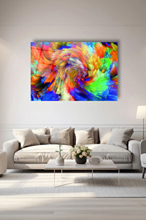 Dekoratif Duvar Tablosu Temperli Cam Tablo 72 x 46 cm