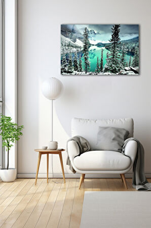 Dekoratif Duvar Tablosu Temperli Cam Tablo 72 x 46 cm