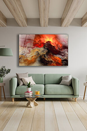 Dekoratif Duvar Tablosu Temperli Cam Tablo 72 x 46 cm