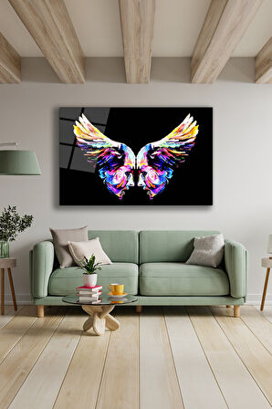 Dekoratif Duvar Tablosu Temperli Cam Tablo 72 x 46 cm