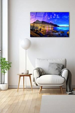 Dekoratif Duvar Tablosu Temperli Cam Tablo 72 x 46 cm