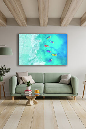 Dekoratif Duvar Tablosu Temperli Cam Tablo 72 x 46 cm