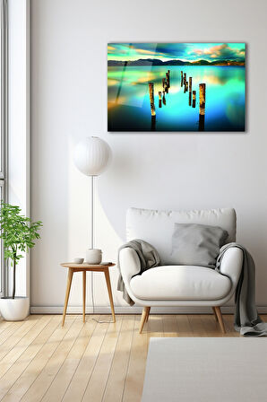 Dekoratif Duvar Tablosu Temperli Cam Tablo 72 x 46 cm