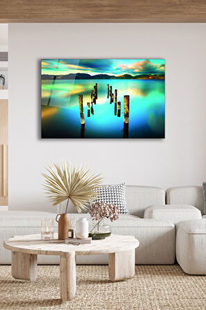 Dekoratif Duvar Tablosu Temperli Cam Tablo 72 x 46 cm