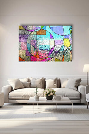 Dekoratif Duvar Tablosu Temperli Cam Tablo 72 x 46 cm