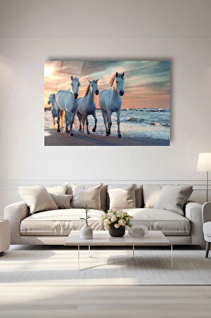 Dekoratif Duvar Tablosu Temperli Cam Tablo 72 x 46 cm