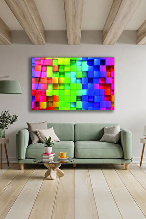 Dekoratif Duvar Tablosu Temperli Cam Tablo 72 x 46 cm