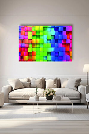 Dekoratif Duvar Tablosu Temperli Cam Tablo 72 x 46 cm