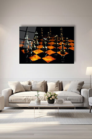 Dekoratif Duvar Tablosu Temperli Cam Tablo 72 x 46 cm