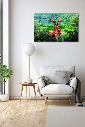 Dekoratif Duvar Tablosu Temperli Cam Tablo 72 x 46 cm