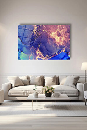 Dekoratif Duvar Tablosu Temperli Cam Tablo 72 x 46 cm