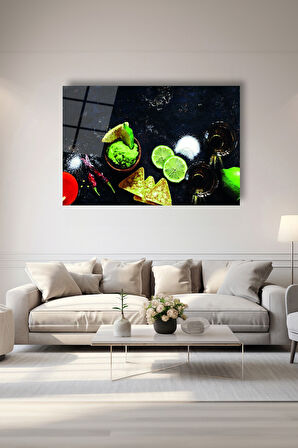 Dekoratif Duvar Tablosu Temperli Cam Tablo 72 x 46 cm