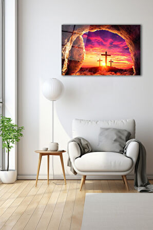 Dekoratif Duvar Tablosu Temperli Cam Tablo 72 x 46 cm