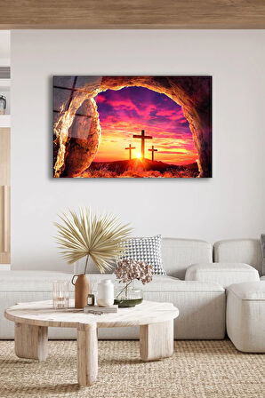 Dekoratif Duvar Tablosu Temperli Cam Tablo 72 x 46 cm