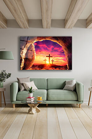 Dekoratif Duvar Tablosu Temperli Cam Tablo 72 x 46 cm