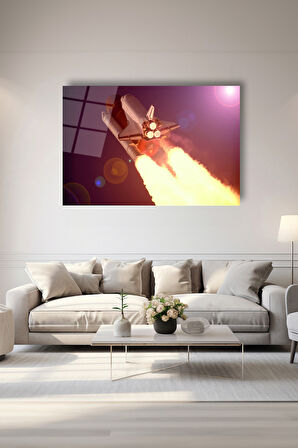 Dekoratif Duvar Tablosu Temperli Cam Tablo 72 x 46 cm