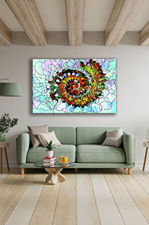 Dekoratif Duvar Tablosu Temperli Cam Tablo 72 x 46 cm