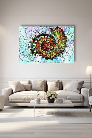 Dekoratif Duvar Tablosu Temperli Cam Tablo 72 x 46 cm