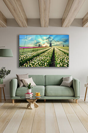 Dekoratif Duvar Tablosu Temperli Cam Tablo 72 x 46 cm