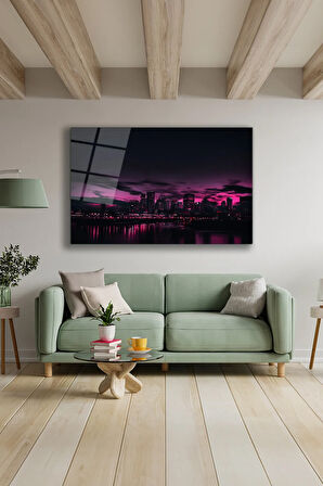 Dekoratif Duvar Tablosu Temperli Cam Tablo 72 x 46 cm