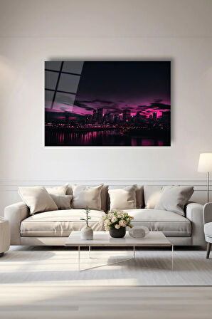 Dekoratif Duvar Tablosu Temperli Cam Tablo 72 x 46 cm