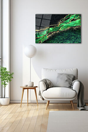 Dekoratif Duvar Tablosu Temperli Cam Tablo 72 x 46 cm