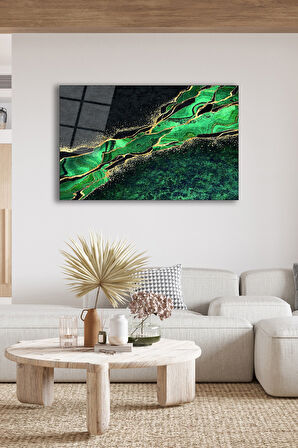 Dekoratif Duvar Tablosu Temperli Cam Tablo 72 x 46 cm