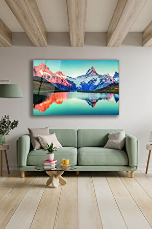 Dekoratif Duvar Tablosu Temperli Cam Tablo 72 x 46 cm