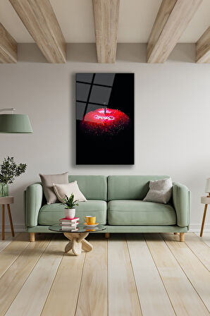 Dekoratif Duvar Tablosu Temperli Cam Tablo 72 x 46 cm