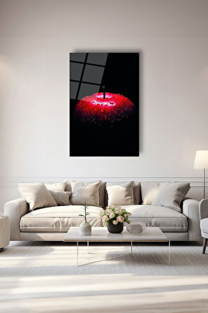 Dekoratif Duvar Tablosu Temperli Cam Tablo 72 x 46 cm