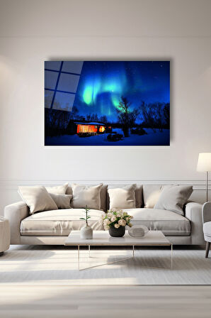 Dekoratif Duvar Tablosu Temperli Cam Tablo 72 x 46 cm