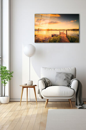Dekoratif Duvar Tablosu Temperli Cam Tablo 72 x 46 cm