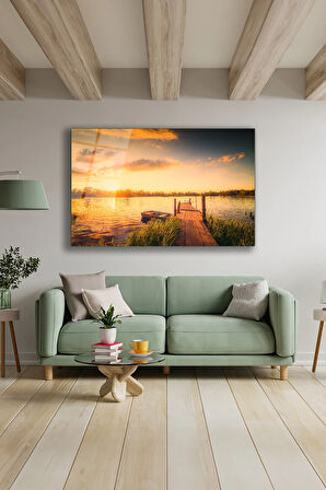 Dekoratif Duvar Tablosu Temperli Cam Tablo 72 x 46 cm