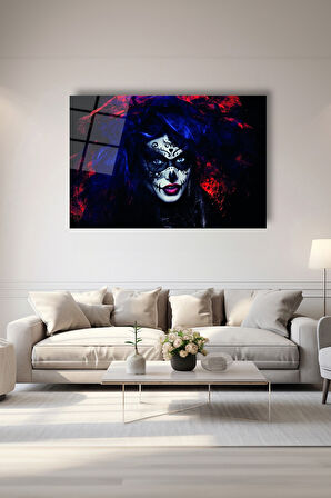 Dekoratif Duvar Tablosu Temperli Cam Tablo 72 x 46 cm