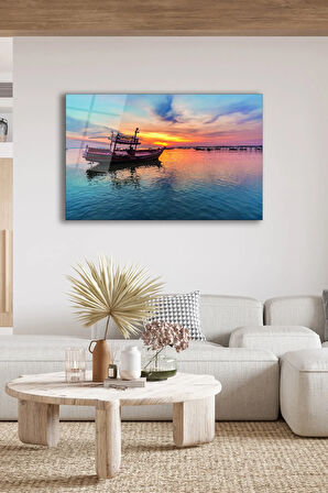 Dekoratif Duvar Tablosu Temperli Cam Tablo 72 x 46 cm