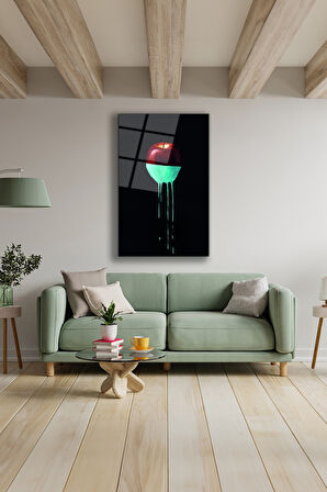 Dekoratif Duvar Tablosu Temperli Cam Tablo 72 x 46 cm