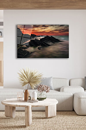 Dekoratif Duvar Tablosu Temperli Cam Tablo 72 x 46 cm