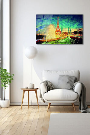 Dekoratif Duvar Tablosu Temperli Cam Tablo 72 x 46 cm