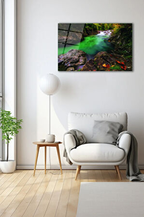 Dekoratif Duvar Tablosu Temperli Cam Tablo 72 x 46 cm