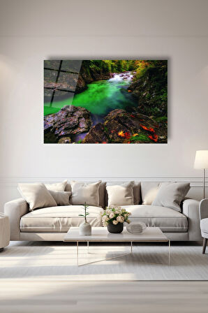 Dekoratif Duvar Tablosu Temperli Cam Tablo 72 x 46 cm