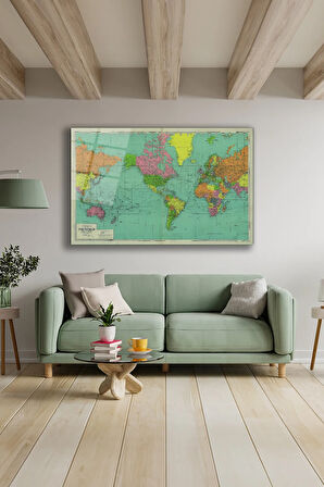Dekoratif Duvar Tablosu Temperli Cam Tablo 72 x 46 cm