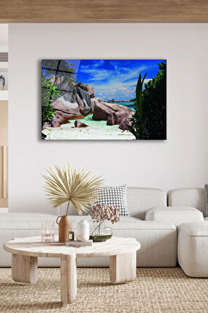 Dekoratif Duvar Tablosu Temperli Cam Tablo 72 x 46 cm