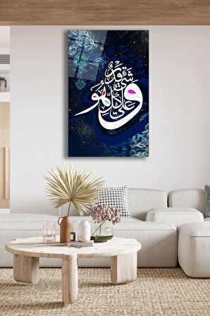 Dekoratif Duvar Tablosu Temperli Cam Tablo 72 x 46 cm