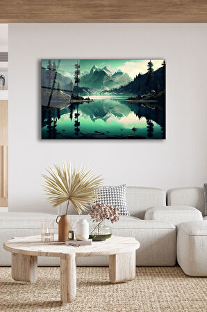 Dekoratif Duvar Tablosu Temperli Cam Tablo 110 x 70 cm