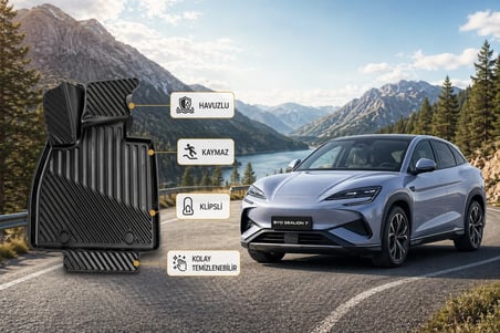 BYD Sealion 7 2025 Sonrası Uyumlu 3D Havuzlu Paspas Premium