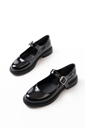 YSN-4444 Siyah Rugan Günlük Kadın Ayakkabı