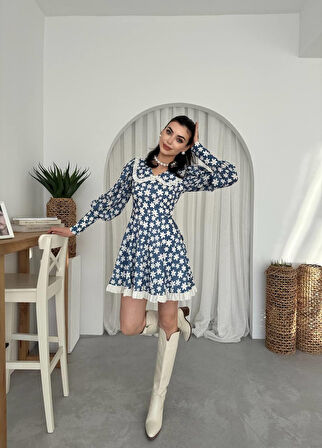 Vero Bebe Yaka Elbise