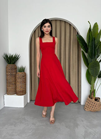 Neapolitan Askılı Elbise